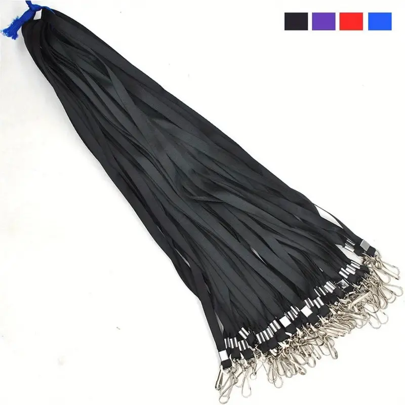 Bulk Black Lanyards