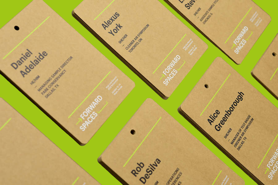 ECO Friendly Conference Badges