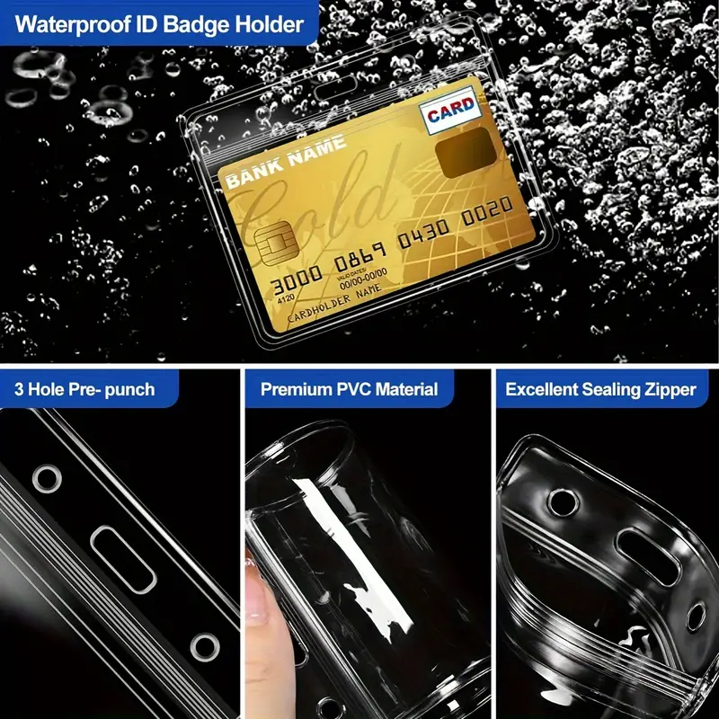 clear plastic badge holder