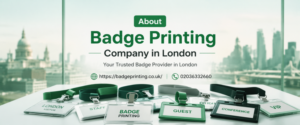 About Badge Printing Company in London