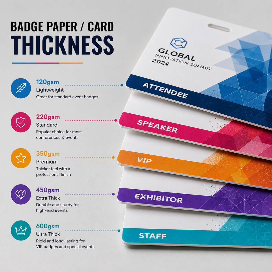 Badge Paper Thickness