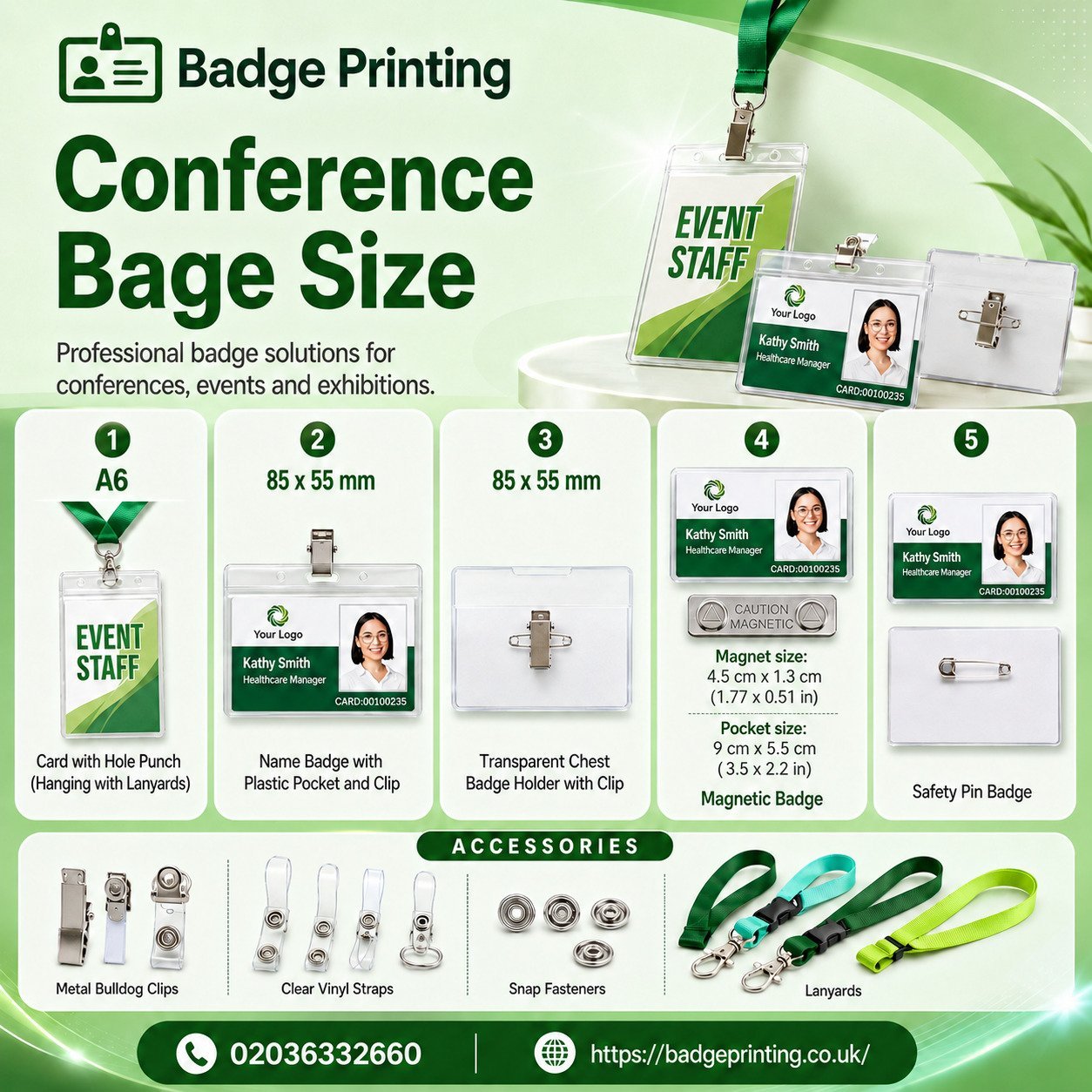 Conference Badge Size