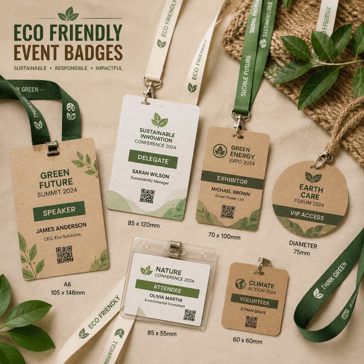 ECO Friendly Event Badges