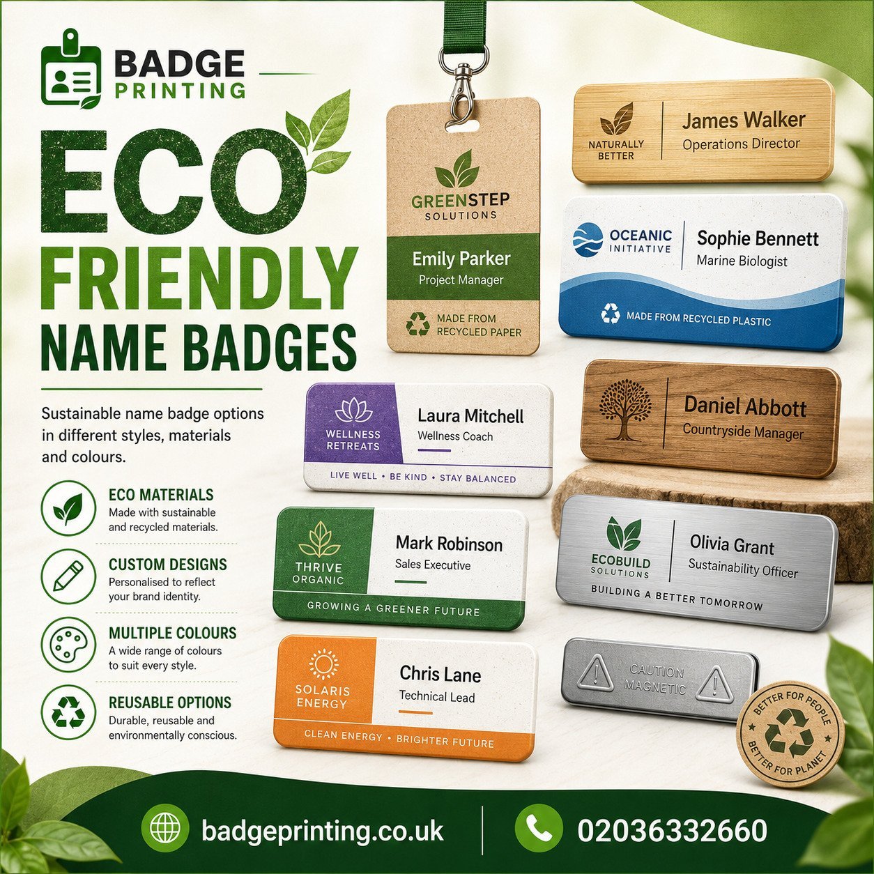 ECO Friendly Name Badges