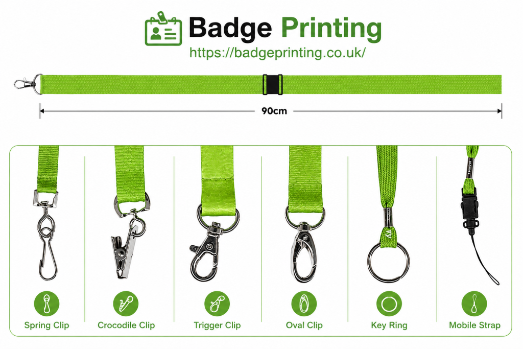 Lanyard printing size