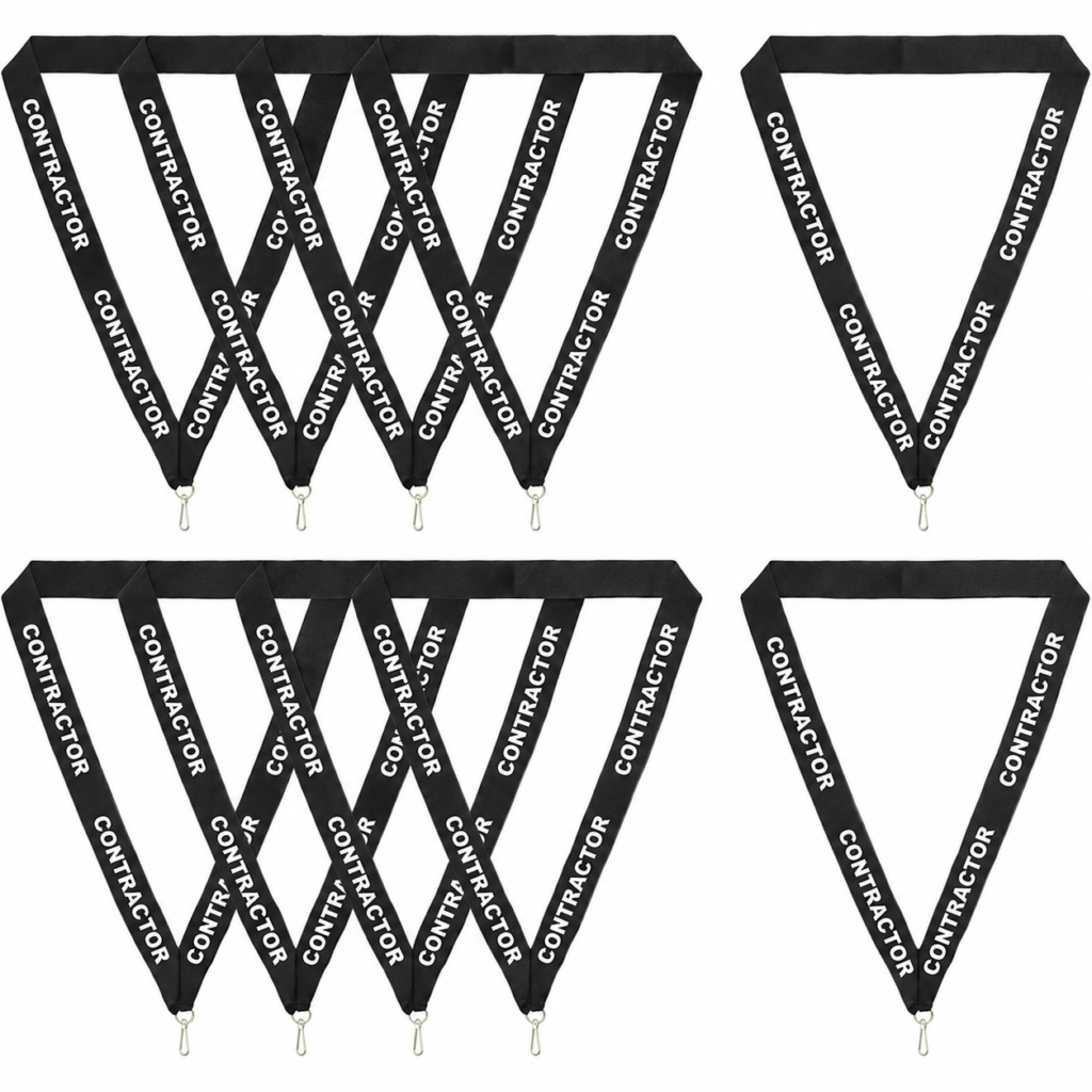 Black Contractor Lanyard