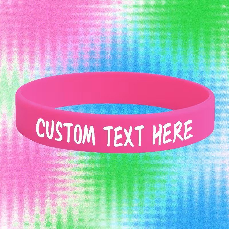 Silicone Wristbands dark pink
