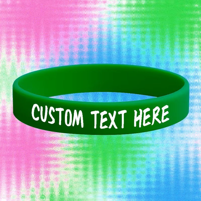 Silicone Wristbands deep green