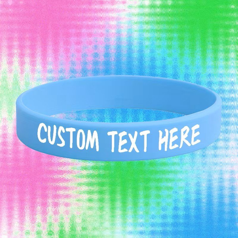 Silicone Wristbands light blue