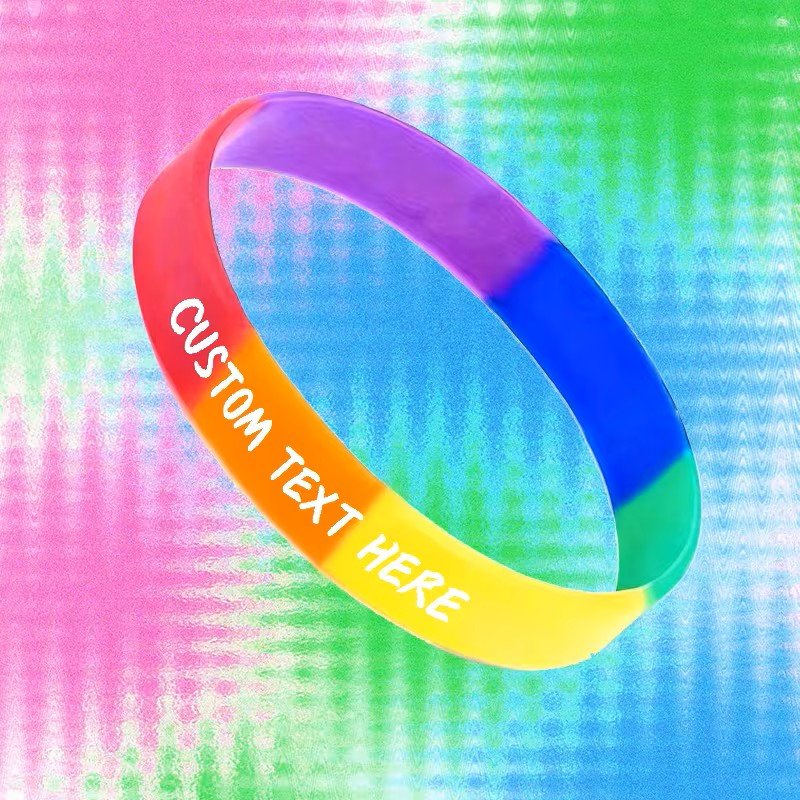 Silicone Wristbands lridescent