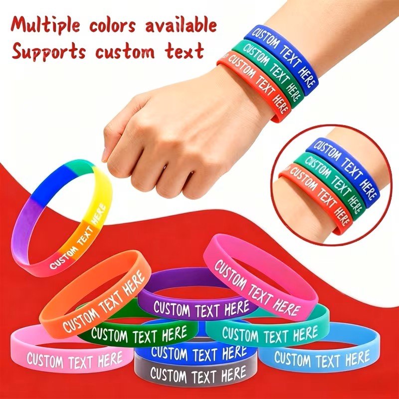 Silicone Wristbands multi colour