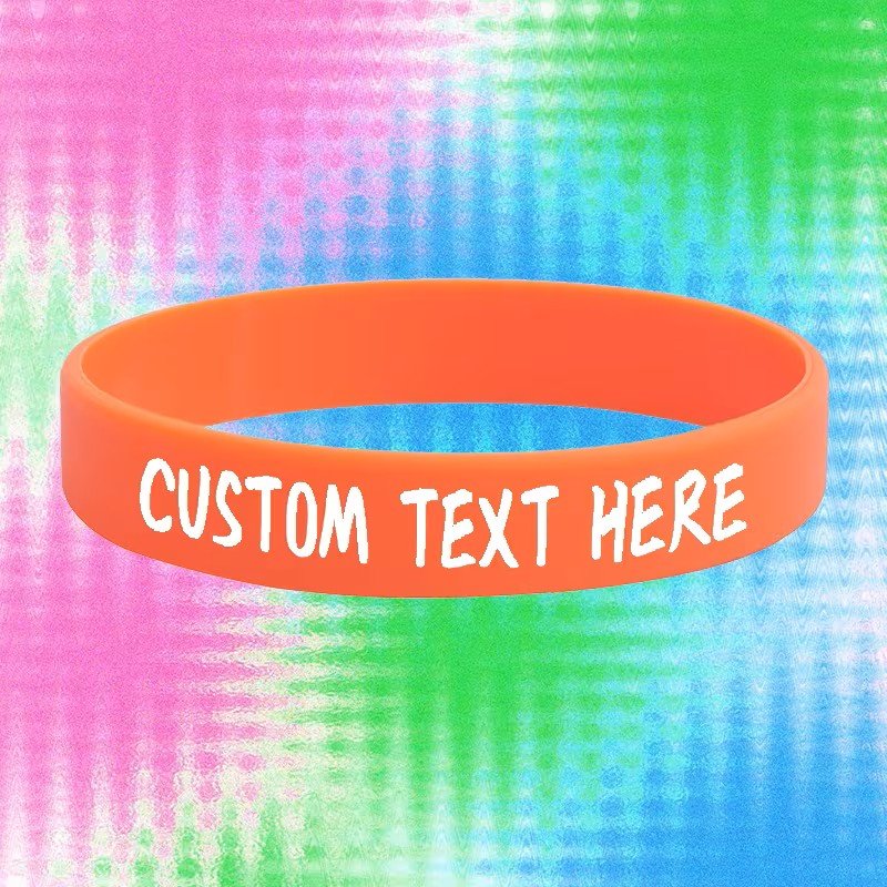 Silicone Wristbands orange