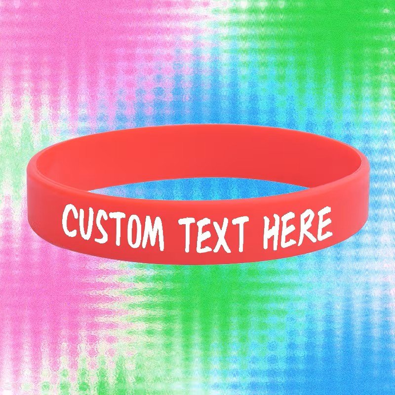 Silicone Wristbands red