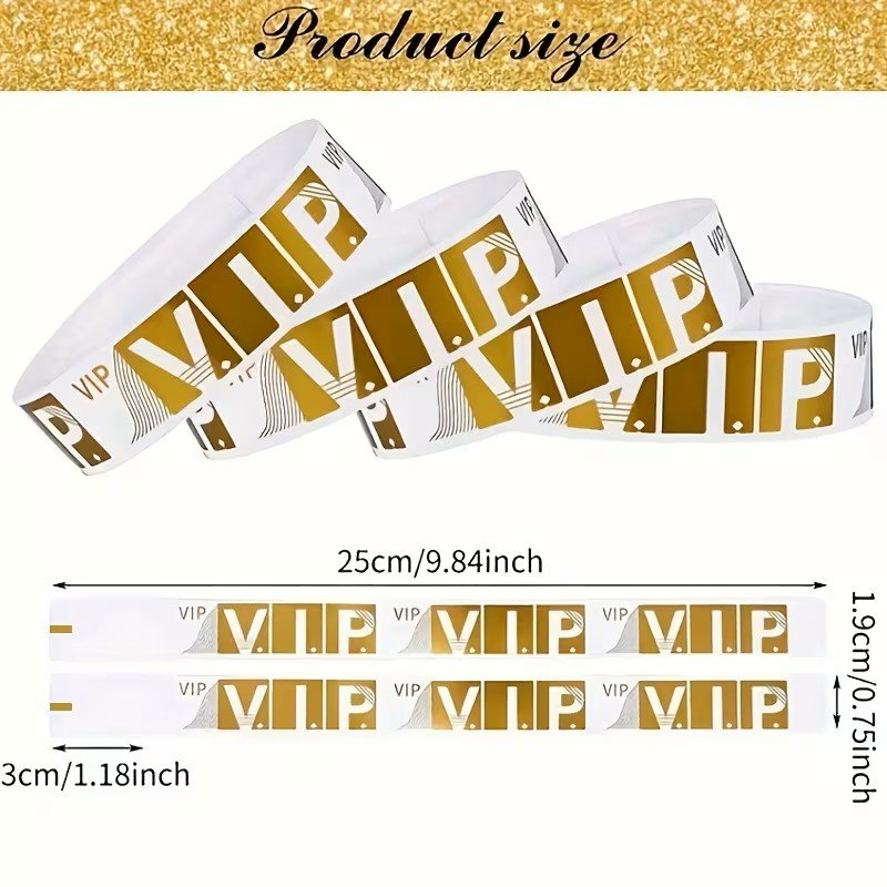 Vip Wristbands size