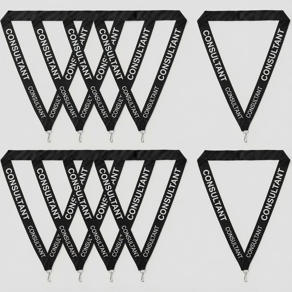 black Consultant Lanyard