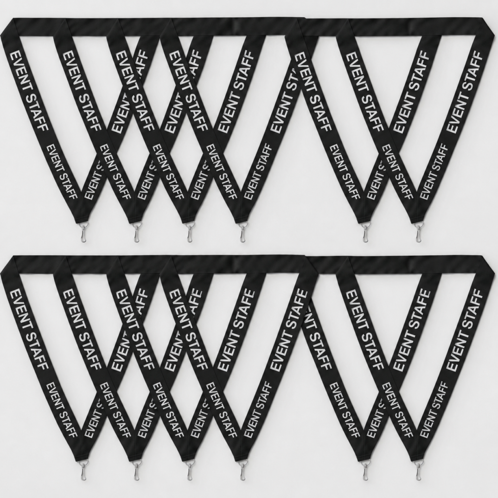 black Event Staff Lanyard