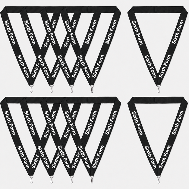 black Sixth Form Lanyard