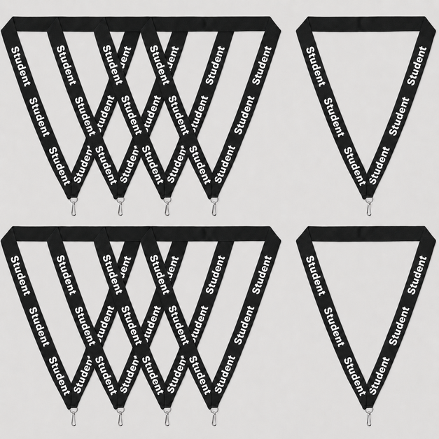 black Student Lanyard
