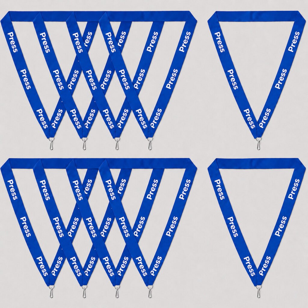 blue Press Lanyard