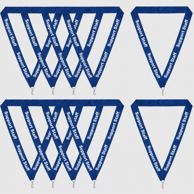 blue Support Staff Lanyard