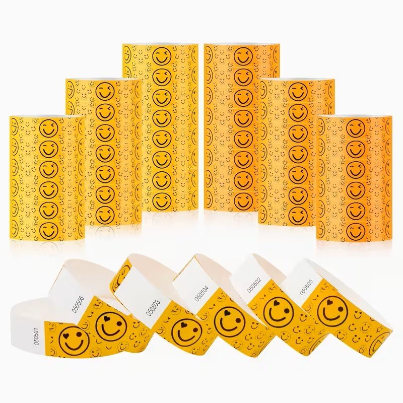 emoji face wristbands Orange
