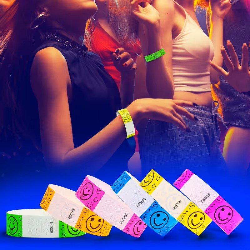 emoji face wristbands party