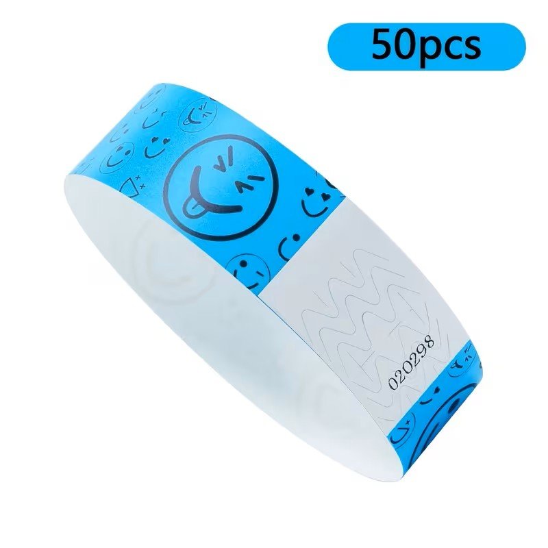 emoji face wristbands single blue