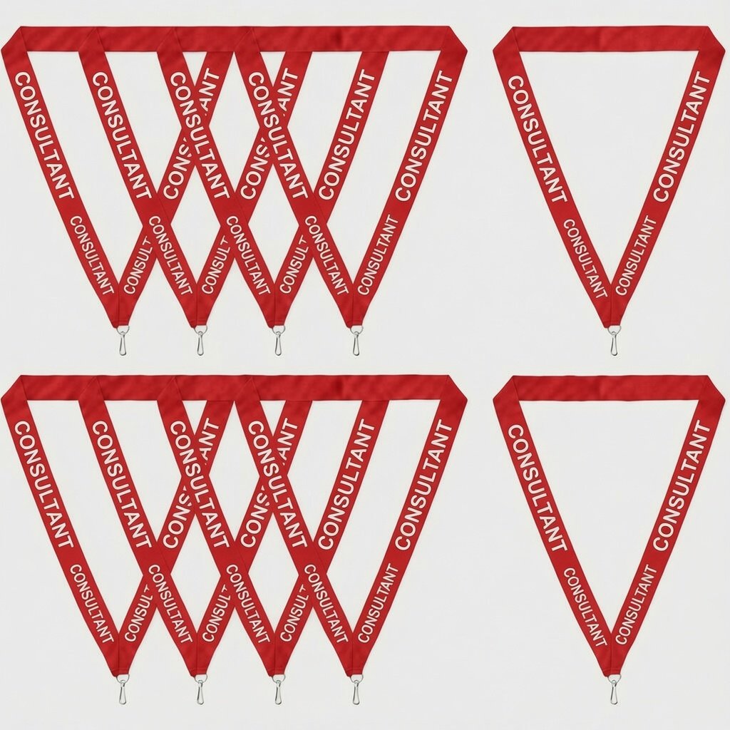 red Consultant Lanyard