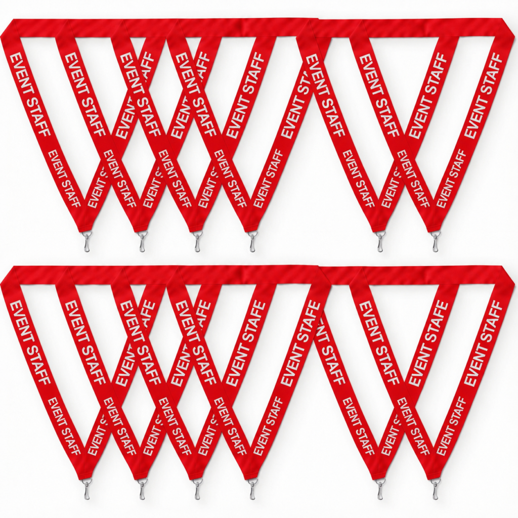 red Event Staff Lanyard