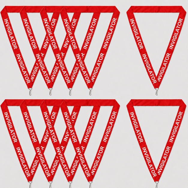 red Invigilator Lanyard