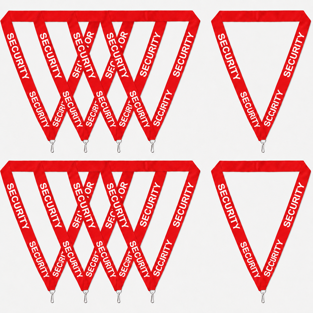 red Security Lanyard