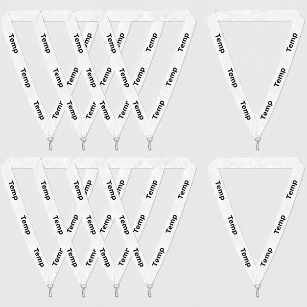white Temp Lanyard
