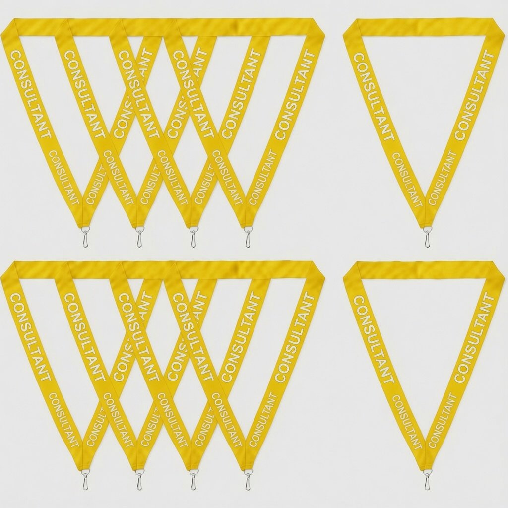 yellow Consultant Lanyard