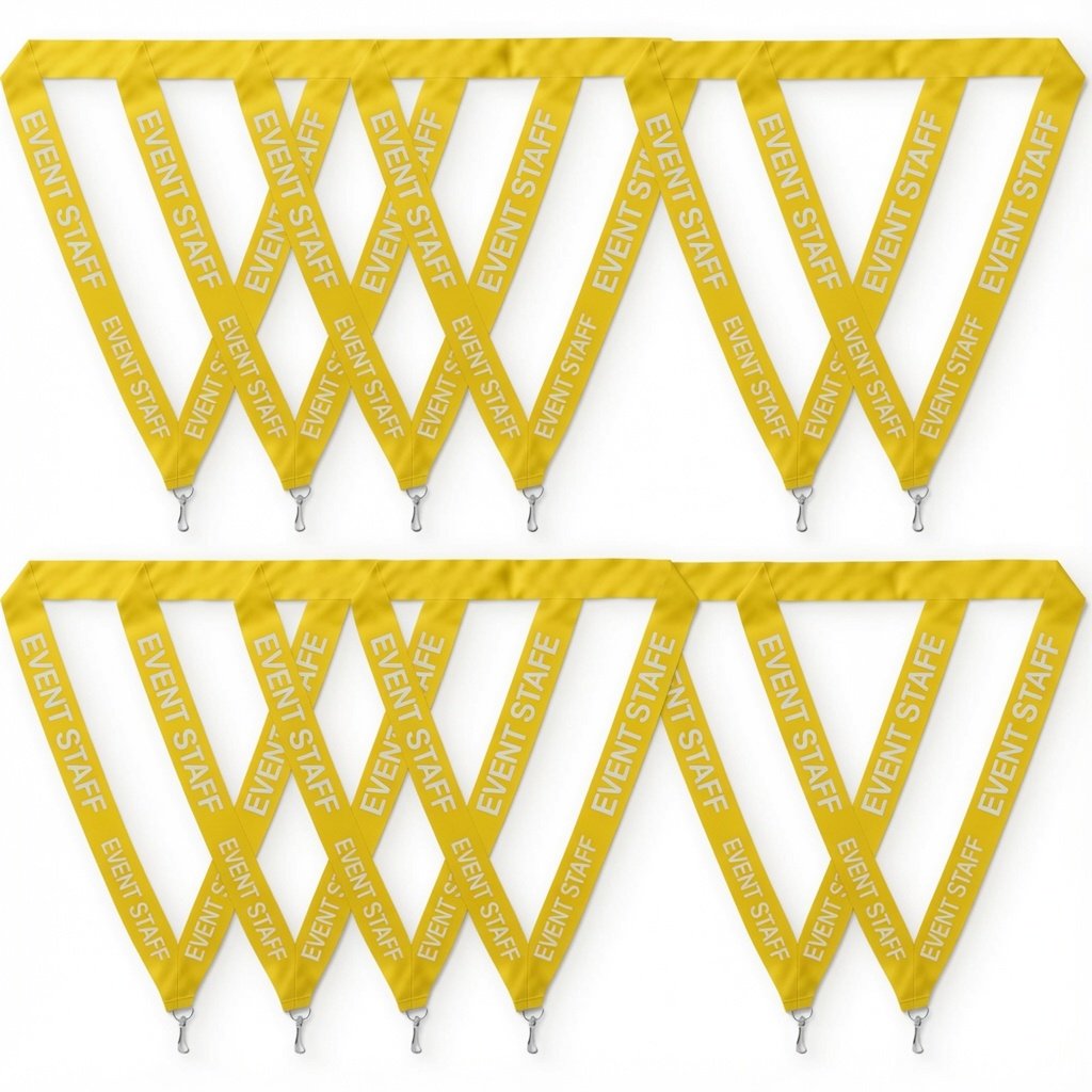 yellow Event Staff Lanyard