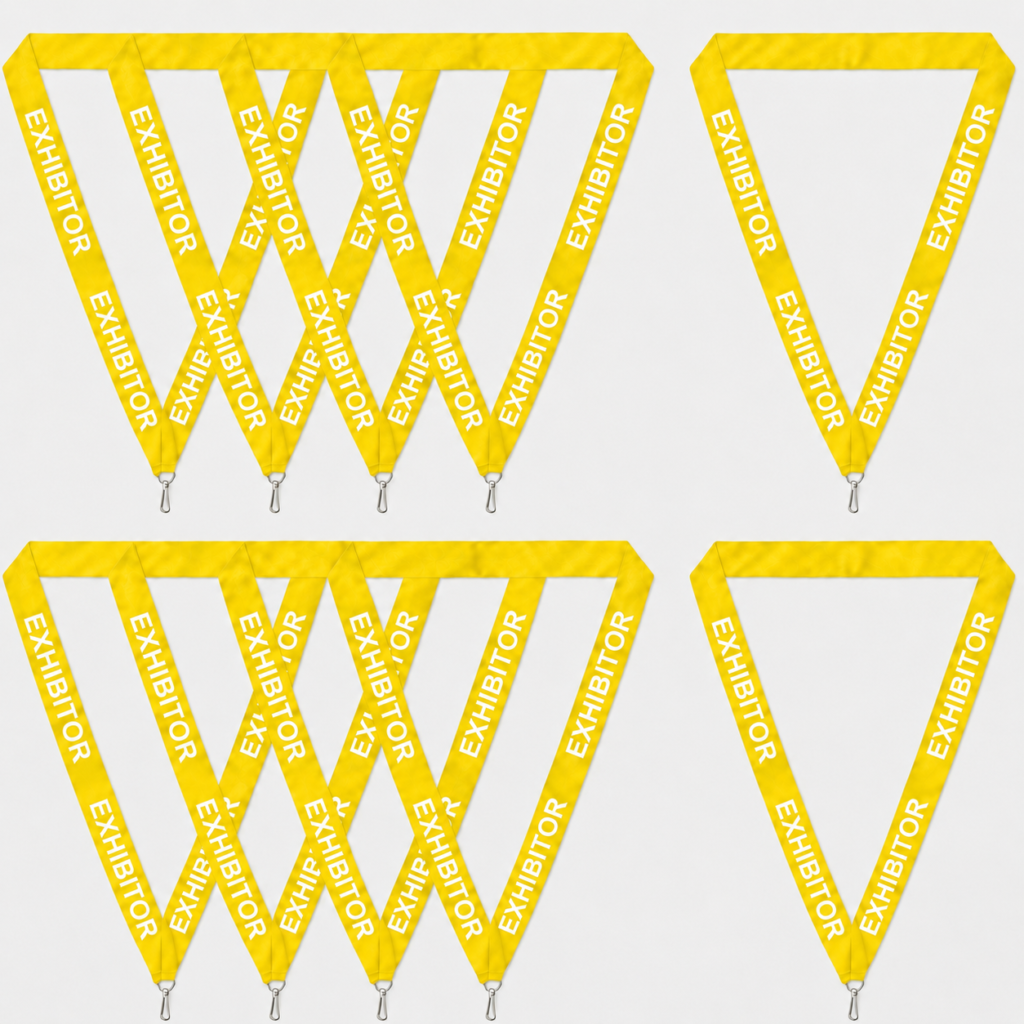 yellow Exhibitor Lanyard