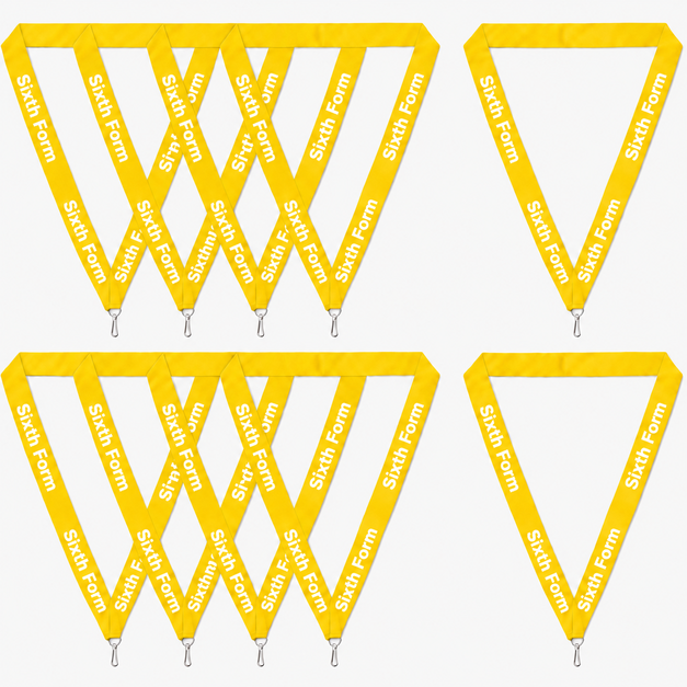 yellow Sixth Form Lanyard