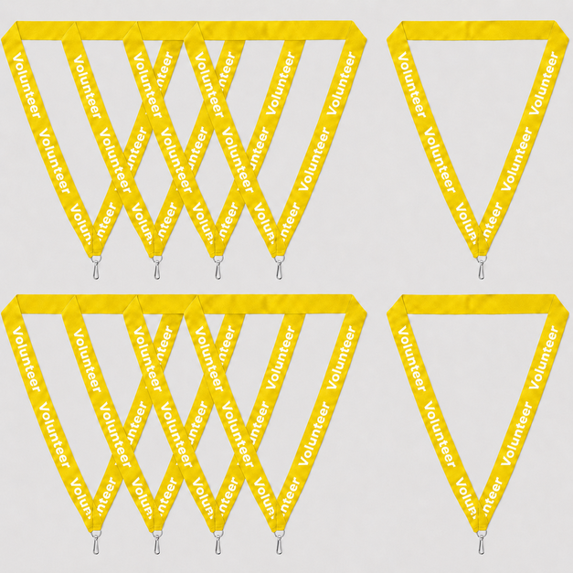 yellow Volunteer Lanyards