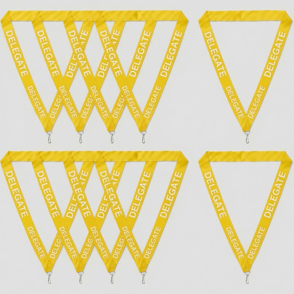 yellow delegate Lanyards